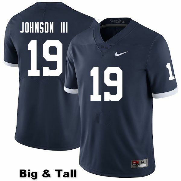 NCAA Nike Men's Penn State Nittany Lions Joseph Johnson III #19 College Football Authentic Big & Tall Navy Stitched Jersey KAH5198PZ